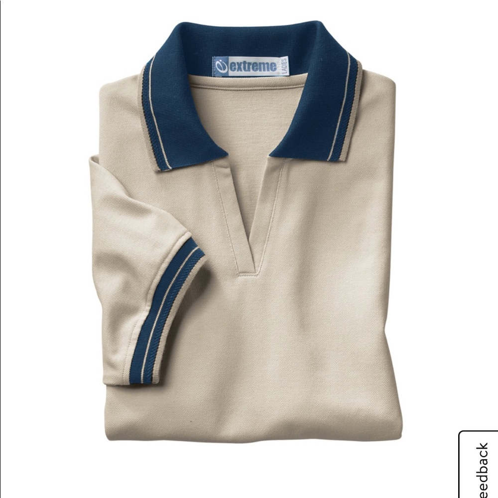 Ash City Ladies' Piqué Polo Textured Stripe Trim